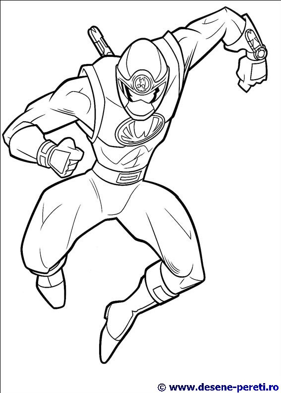 power rangers desene colorat